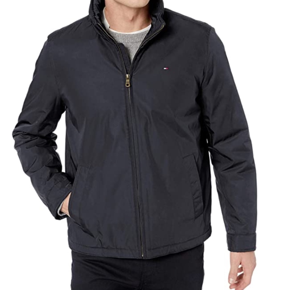 TommyHilfiger Poly-twill Stand Collar Zip Jacket